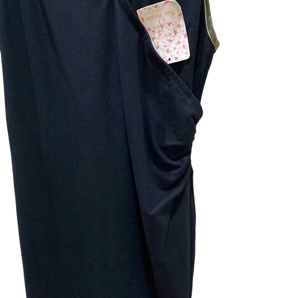 New Free People KEYHOLE FRONT MINI DRESS Asymmetrical Black One shoulder Sz S - Picture 10 of 16